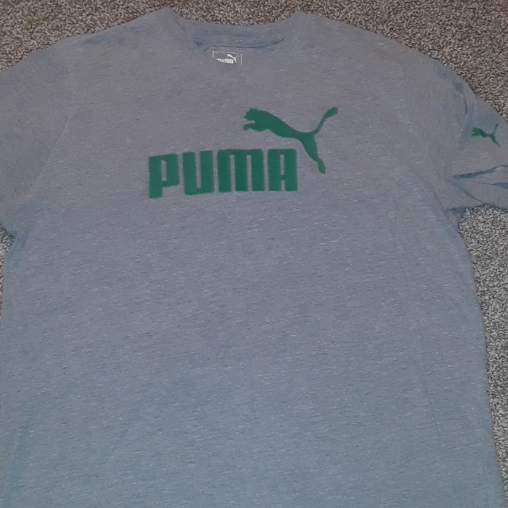 Gray Puma Shirt Size Large